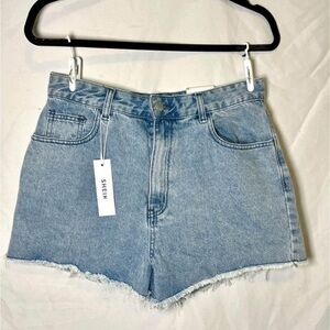 BNWT Medium Light Wash Denim High Waisted Shorts